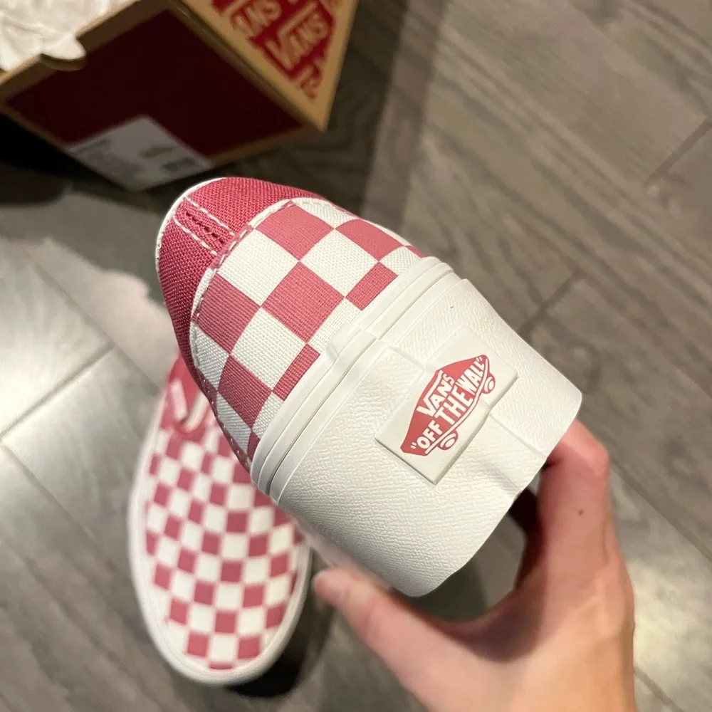 Vans womens classic checkboard slip on platform 34mm height, NWB - Picture 5 of 8